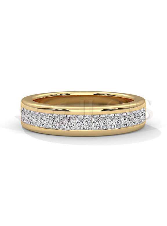 Imperial Princess Cut Channel Ring